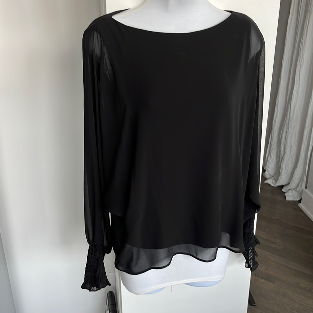 NWT black Zara blouse